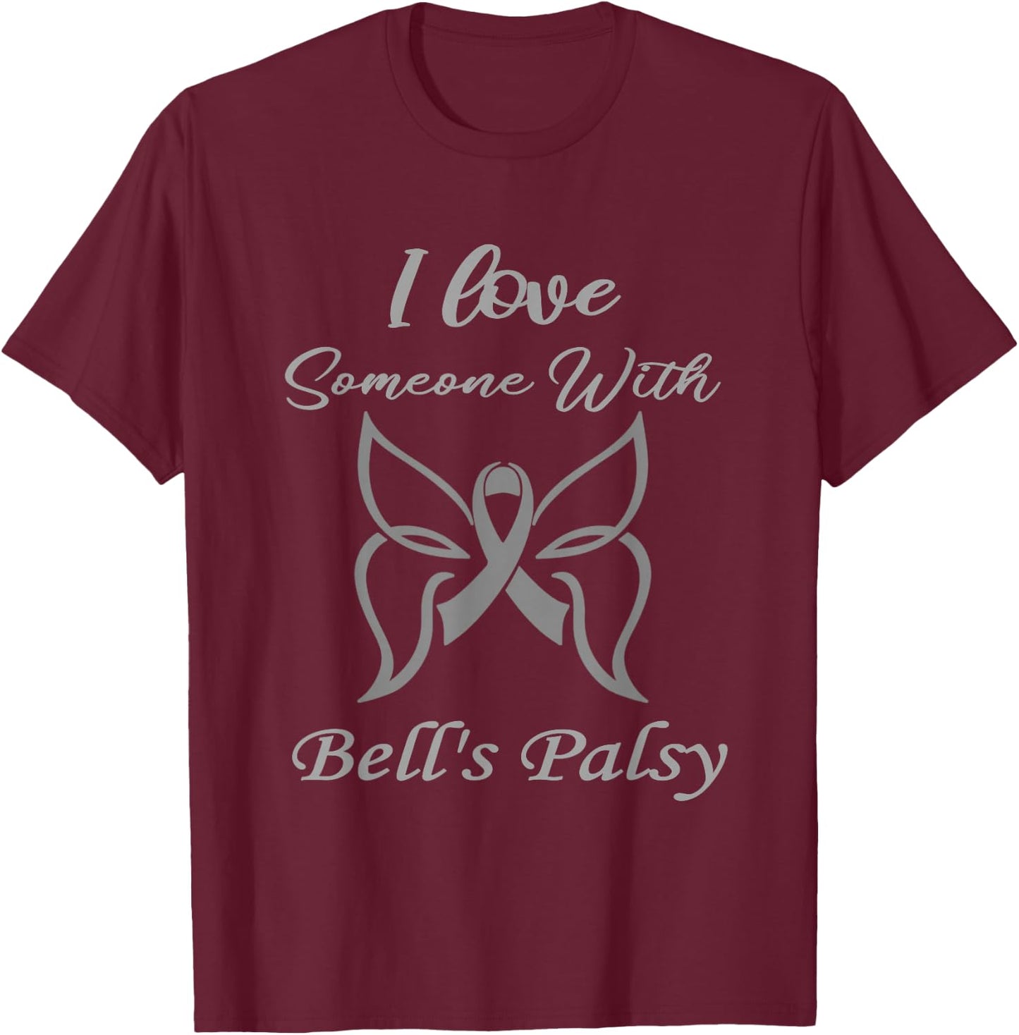 Bell's Palsy Awareness T-Shirt - T-Shirt | Maroon