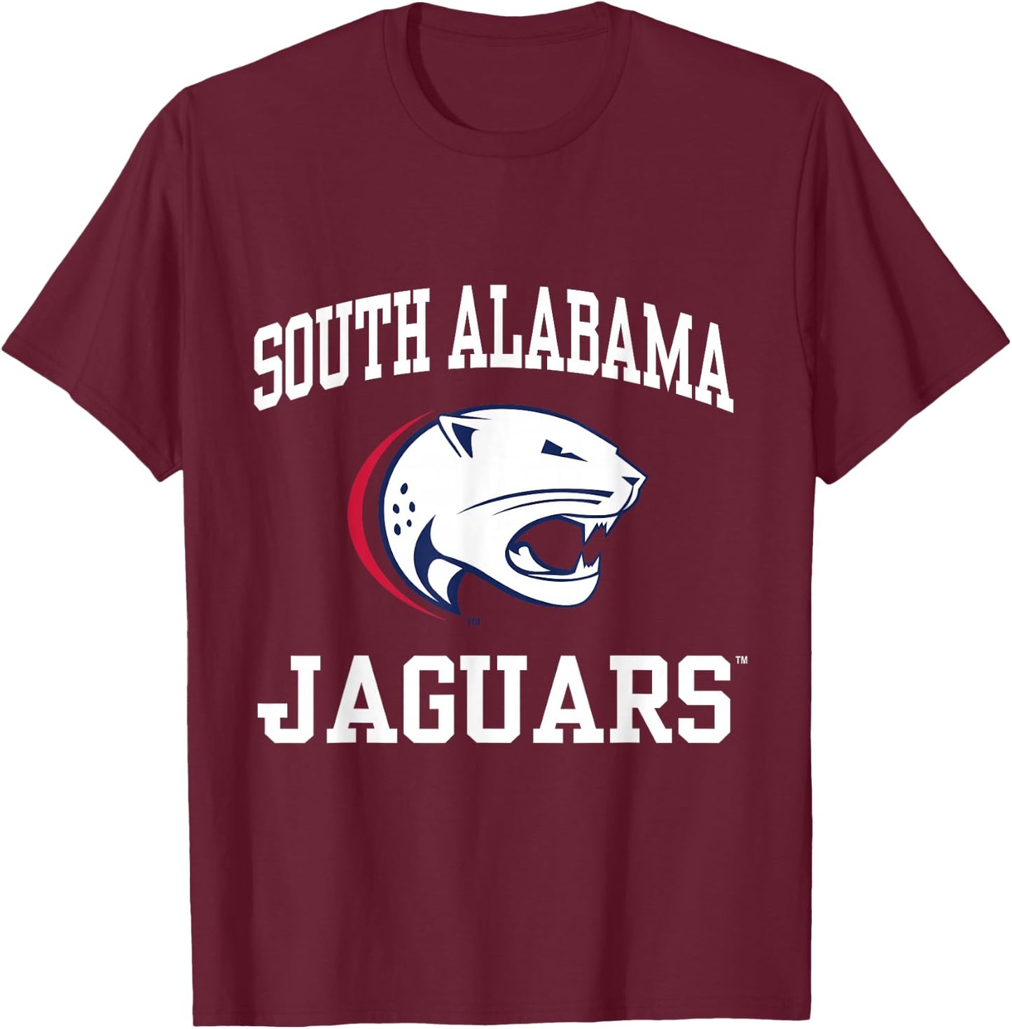 South Alabama Jaguars | Official NCAA Merch | NCAFSAL02 T-Shirt - T-Shirt | Maroon