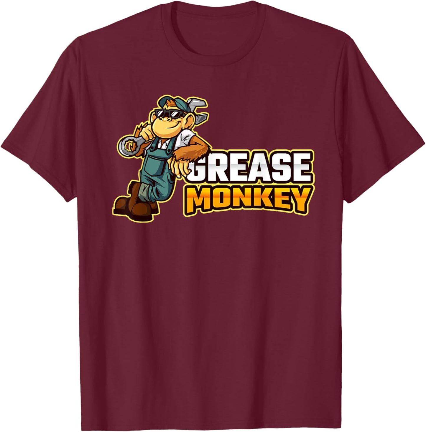 Funny Fat Monkey T-Shirt - T-Shirt | Maroon