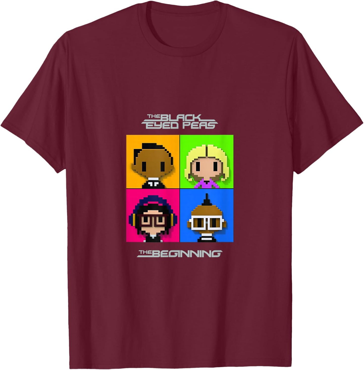 Black Eyed Peas - The Beginning Album T-Shirt - T-Shirt | Maroon