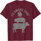Chef Butcher BBQ I'd Smoke That Pork Beef Funny Father's Day T-Shirt - T-Shirt | Maroon