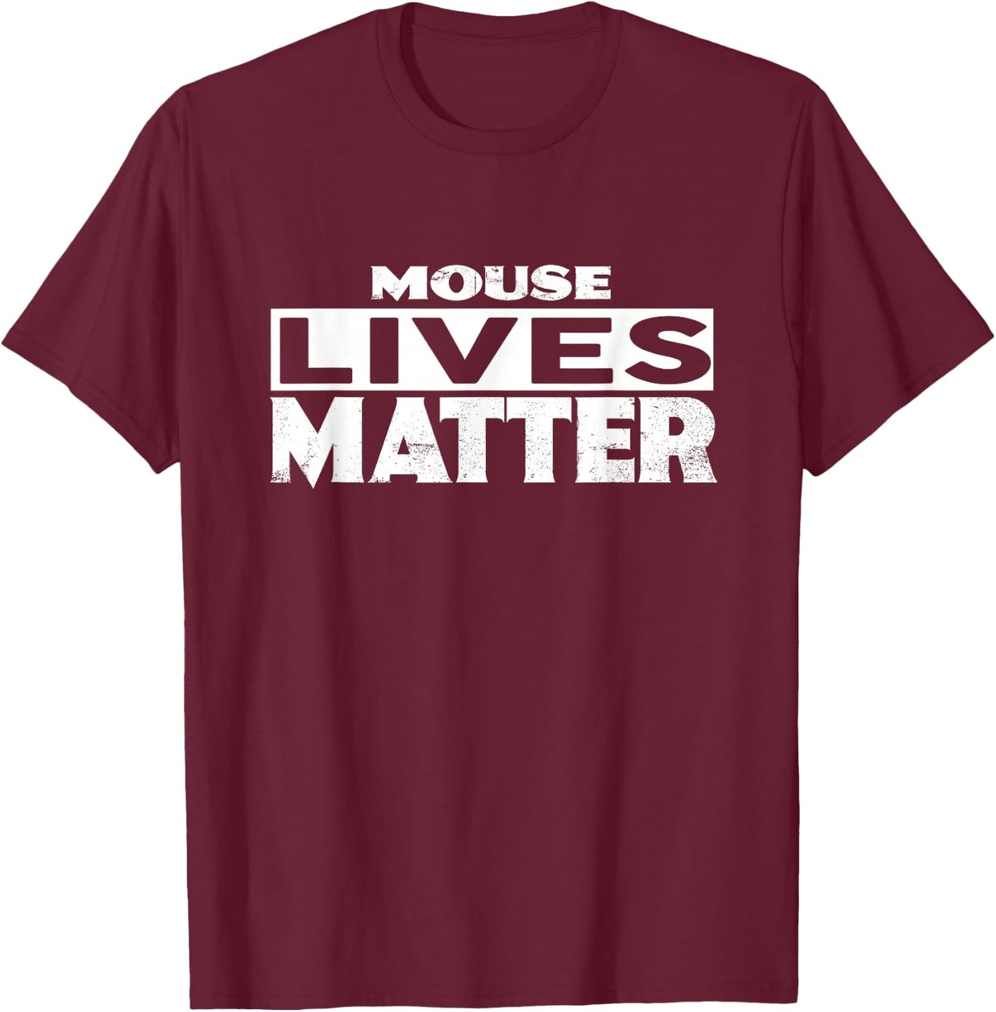 MOUSE Lives Matter MICE T-Shirt - T-Shirt | Maroon