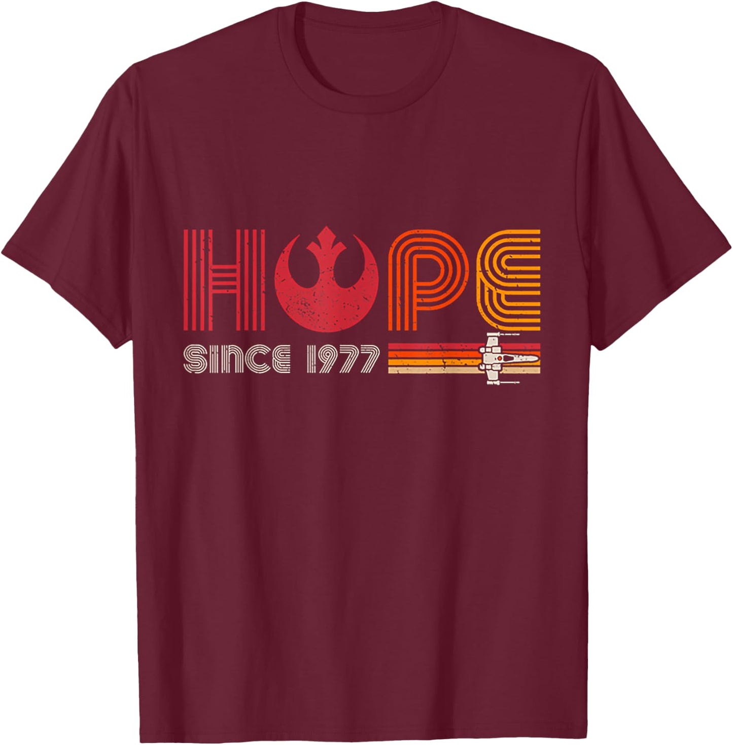Hope Since 1977 Retro Vintage T-Shirt - T-Shirt | Maroon