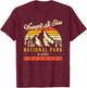 Wrangell St. Elias Vintage Retro Alaska National Park T-Shirt - T-Shirt | Maroon