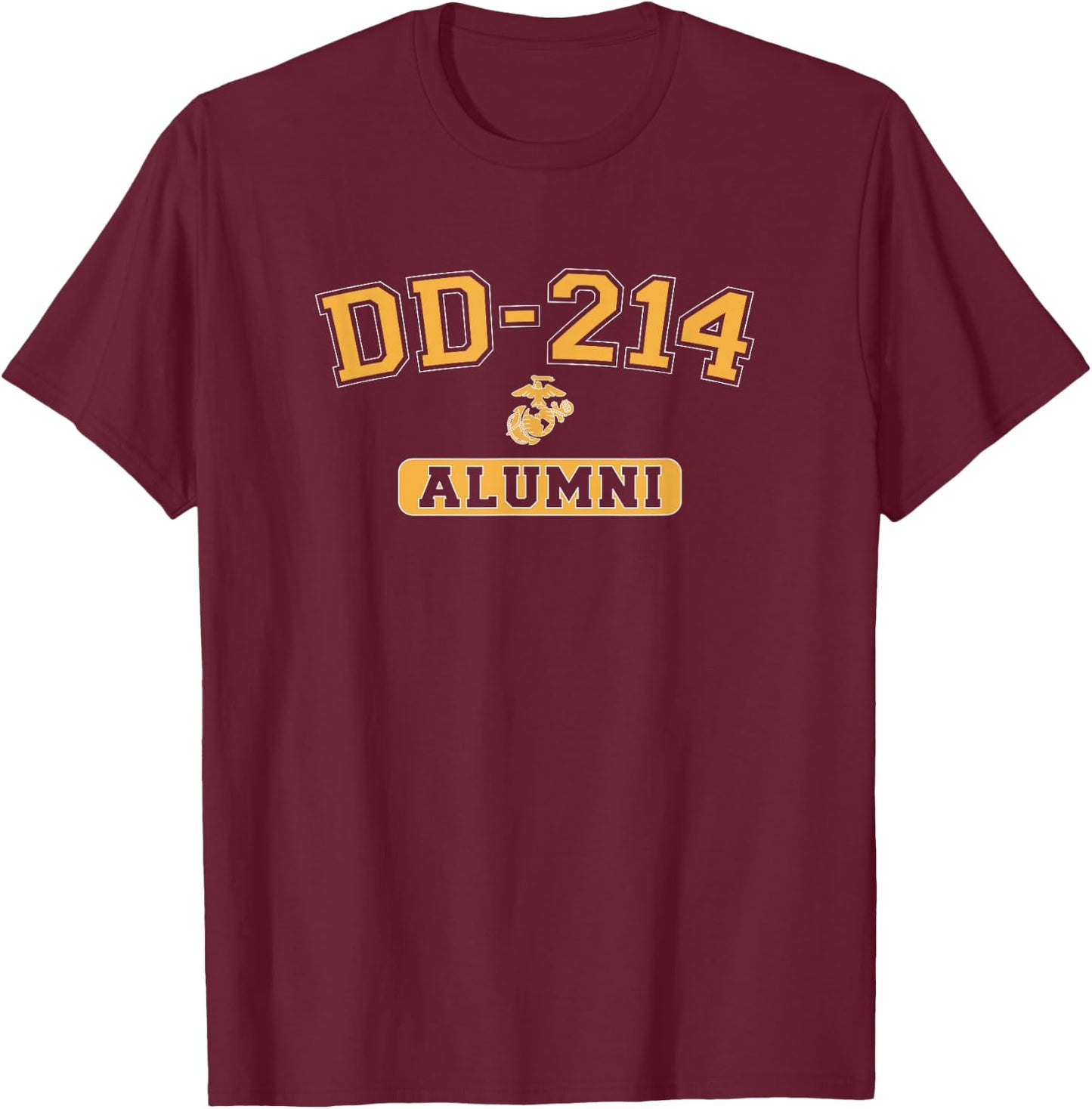 DD-214 Alumni | Colors of The Corps T-Shirt - T-Shirt | Maroon