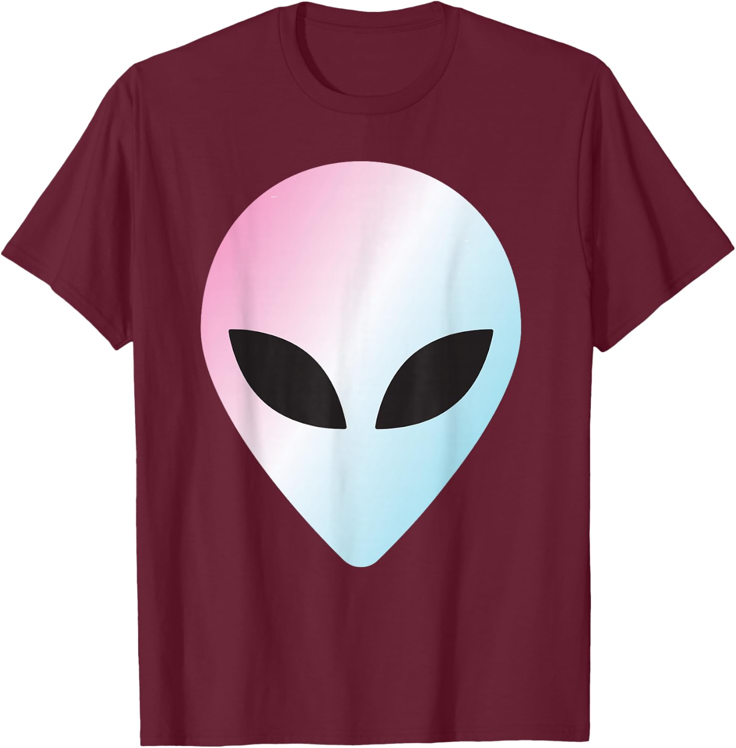 Alien Head T Shirt Colorful Alien thanksgiving 2023 T-Shirt - T-Shirt | Maroon