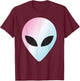 Alien Head T Shirt Colorful Alien thanksgiving 2023 T-Shirt - T-Shirt | Maroon