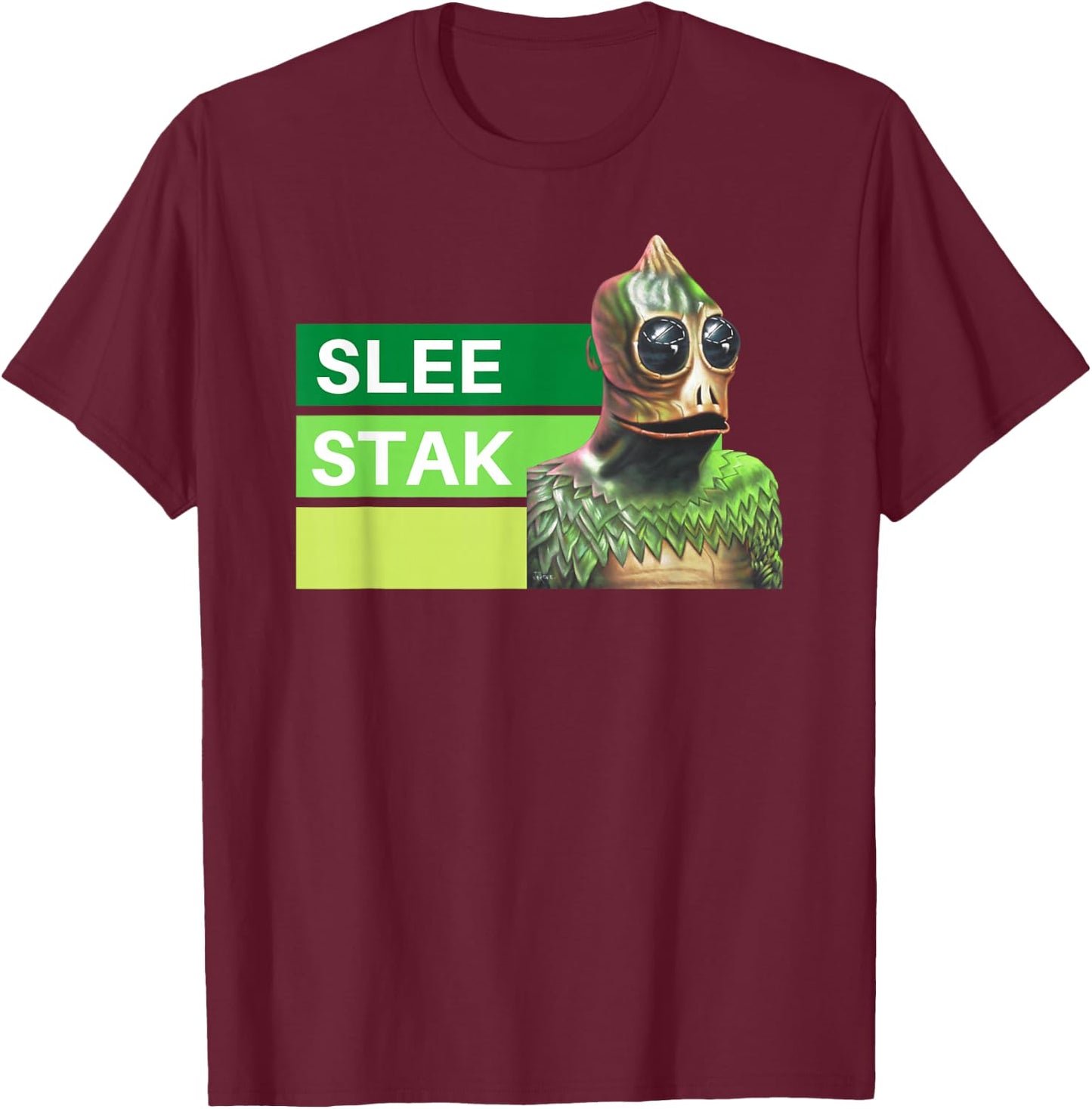Sleestak, Funny Land OF The Lost Shirt, Classic Television T-Shirt - T-Shirt | Maroon