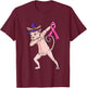 Dabbing Witch Sphynx Cat Breast Cancer Halloween T-Shirt - T-Shirt | Maroon