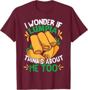 Funny Lumpia Philippines Food T-Shirt - T-Shirt | Maroon