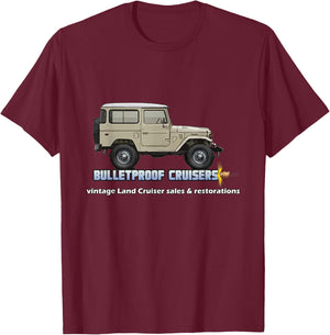 Costa Rica Off-Road 4x4 Vintage 4 Wheel Drive Muddy Cruiser T-Shirt - T-Shirt | Maroon
