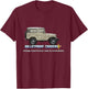Costa Rica Off-Road 4x4 Vintage 4 Wheel Drive Muddy Cruiser T-Shirt - T-Shirt | Maroon