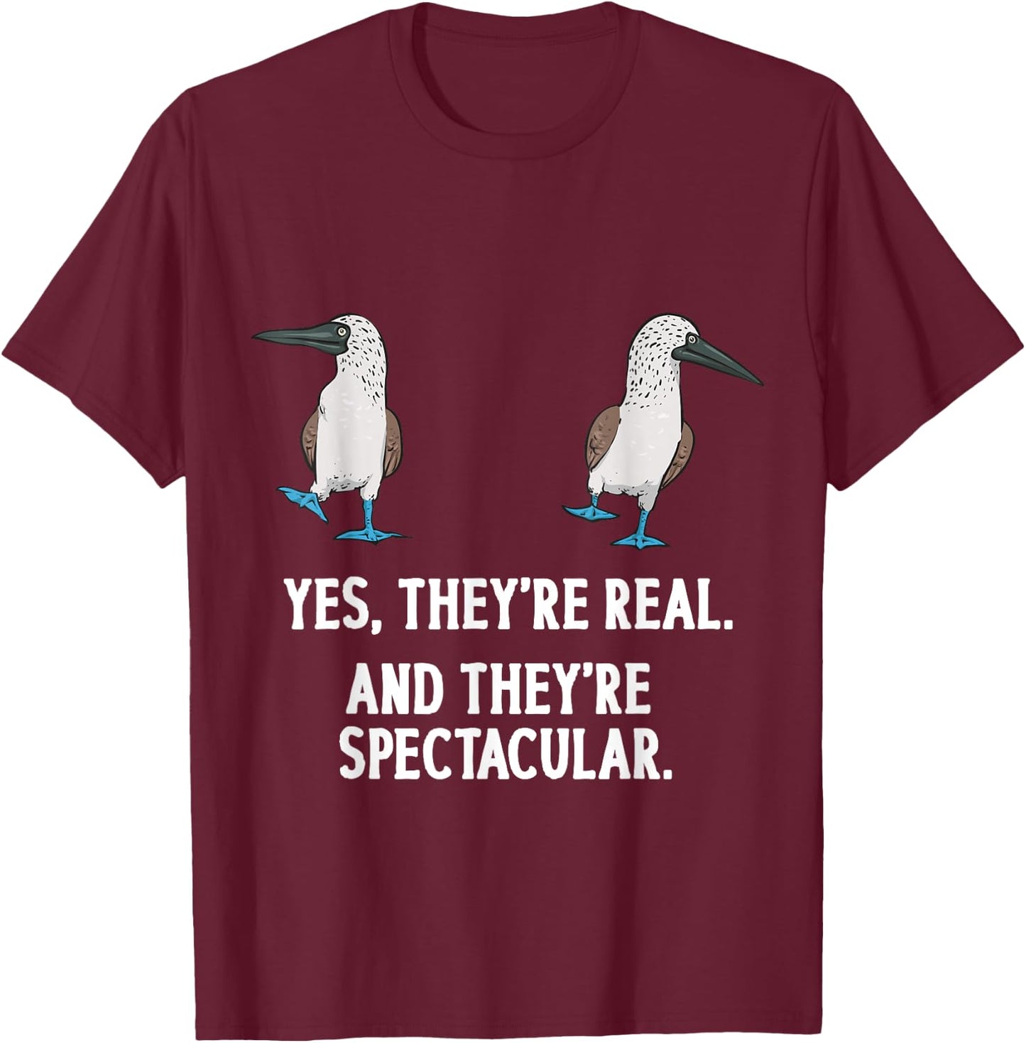 Blue-footed Booby Seabird Boobies T-Shirt - T-Shirt | Maroon