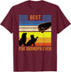 Best Fur Grandpa Ever Funny Vintage Retro Dog and Cat Owner T-Shirt - T-Shirt | Maroon