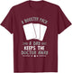 Trading Card Game Keep The Doctor Away TCG Trading Cards T-Shirt - T-Shirt | Maroon