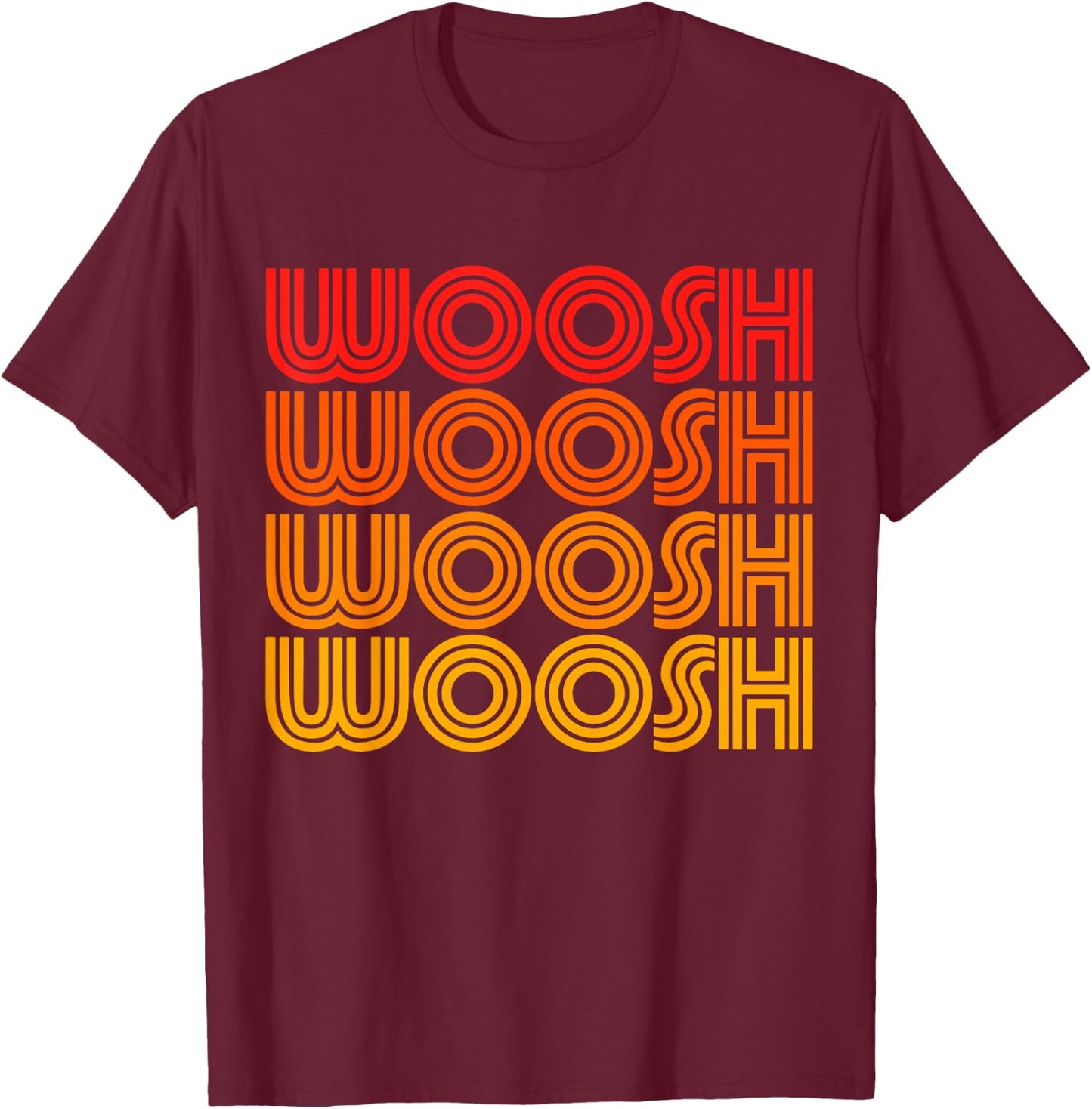 Woosh Funny Word Joke Went Over My Head Fast Sports Race Fan T-Shirt - T-Shirt | Maroon