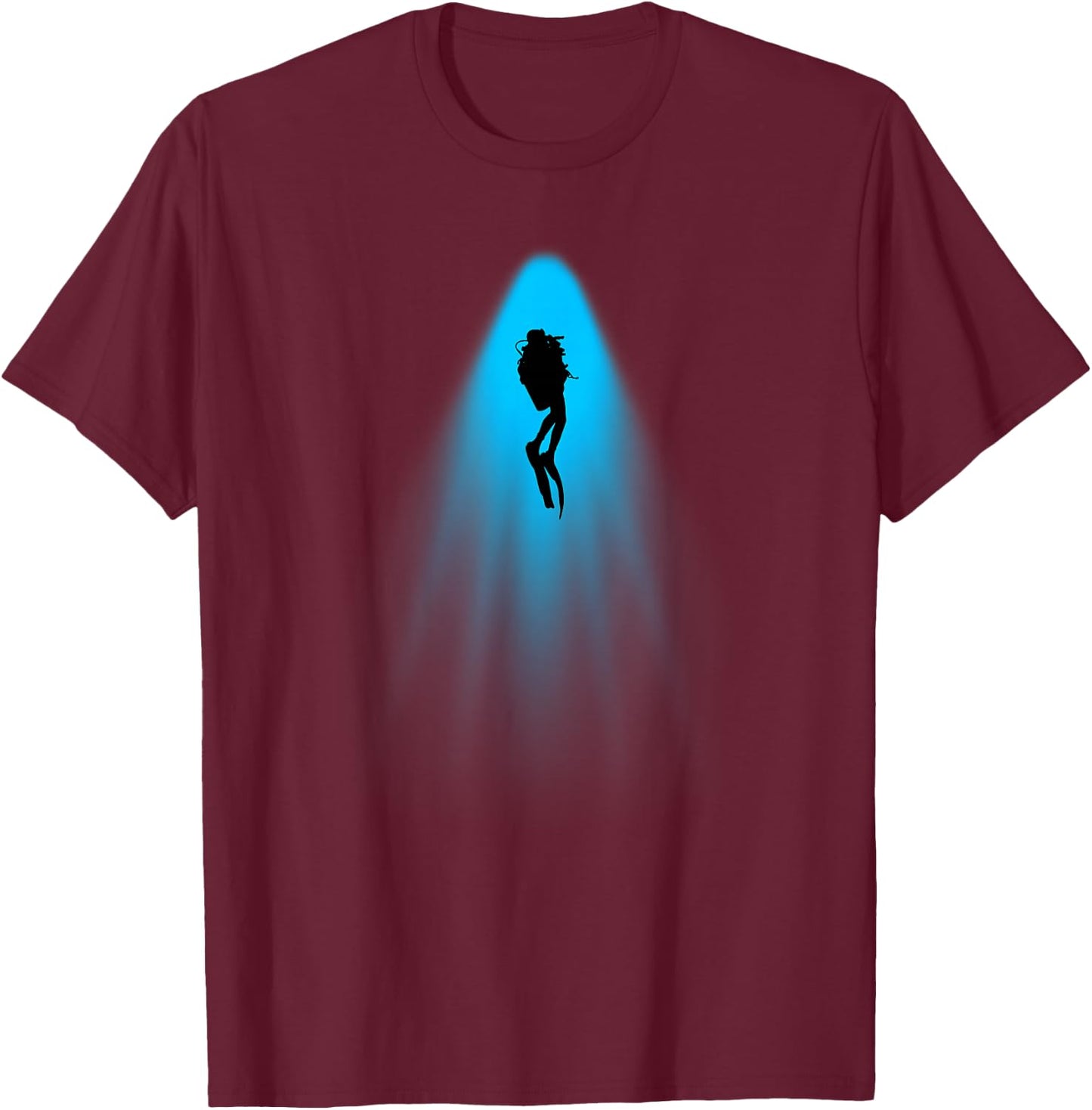 Scuba Diver - Ocean Underwater Scuba Diving Freediving T-Shirt - T-Shirt | Maroon