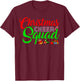 Christmas Cheer Squad Funny Cheerleading Xmas T-Shirt - T-Shirt | Maroon