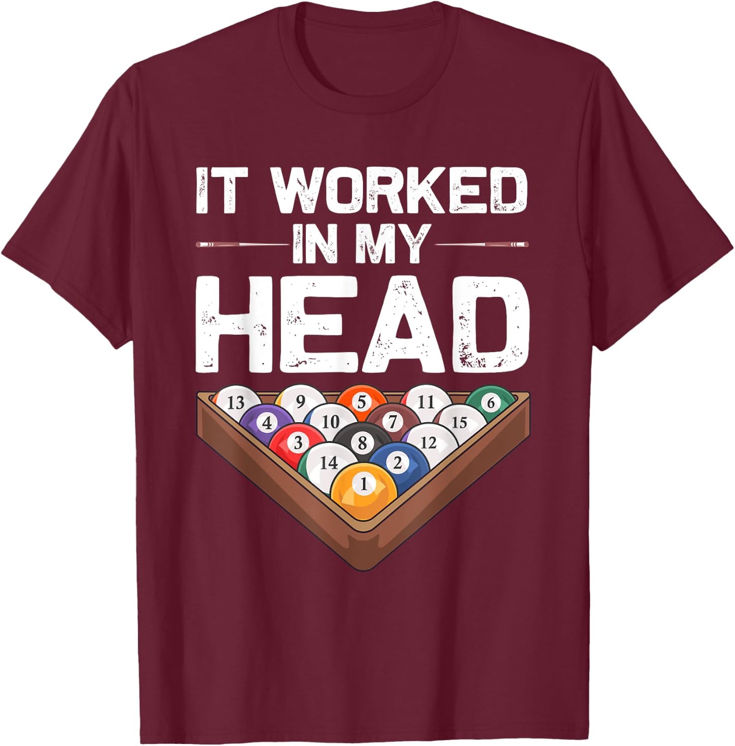 Funny Pool Billiards Design Women Pool Game Players T-Shirt - T-Shirt | Maroon