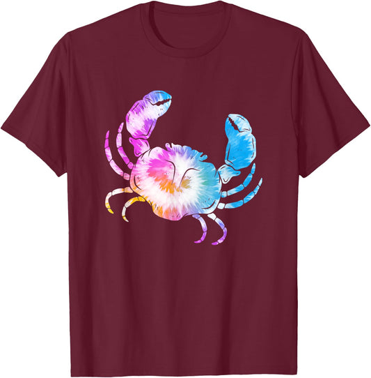 Colorful Crab - Fishing Hunting Animal Crustaceans T-Shirt - T-Shirt | Maroon
