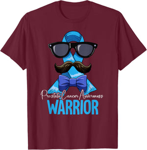 Warrior Prostate Cancer Awareness T-Shirt - T-Shirt | Maroon