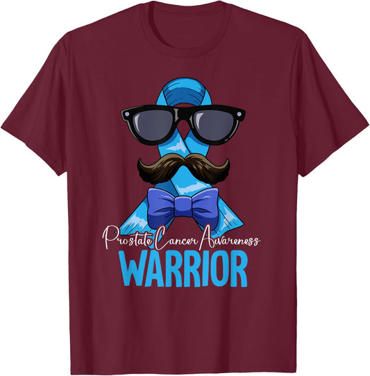 Warrior Prostate Cancer Awareness T-Shirt - T-Shirt | Maroon