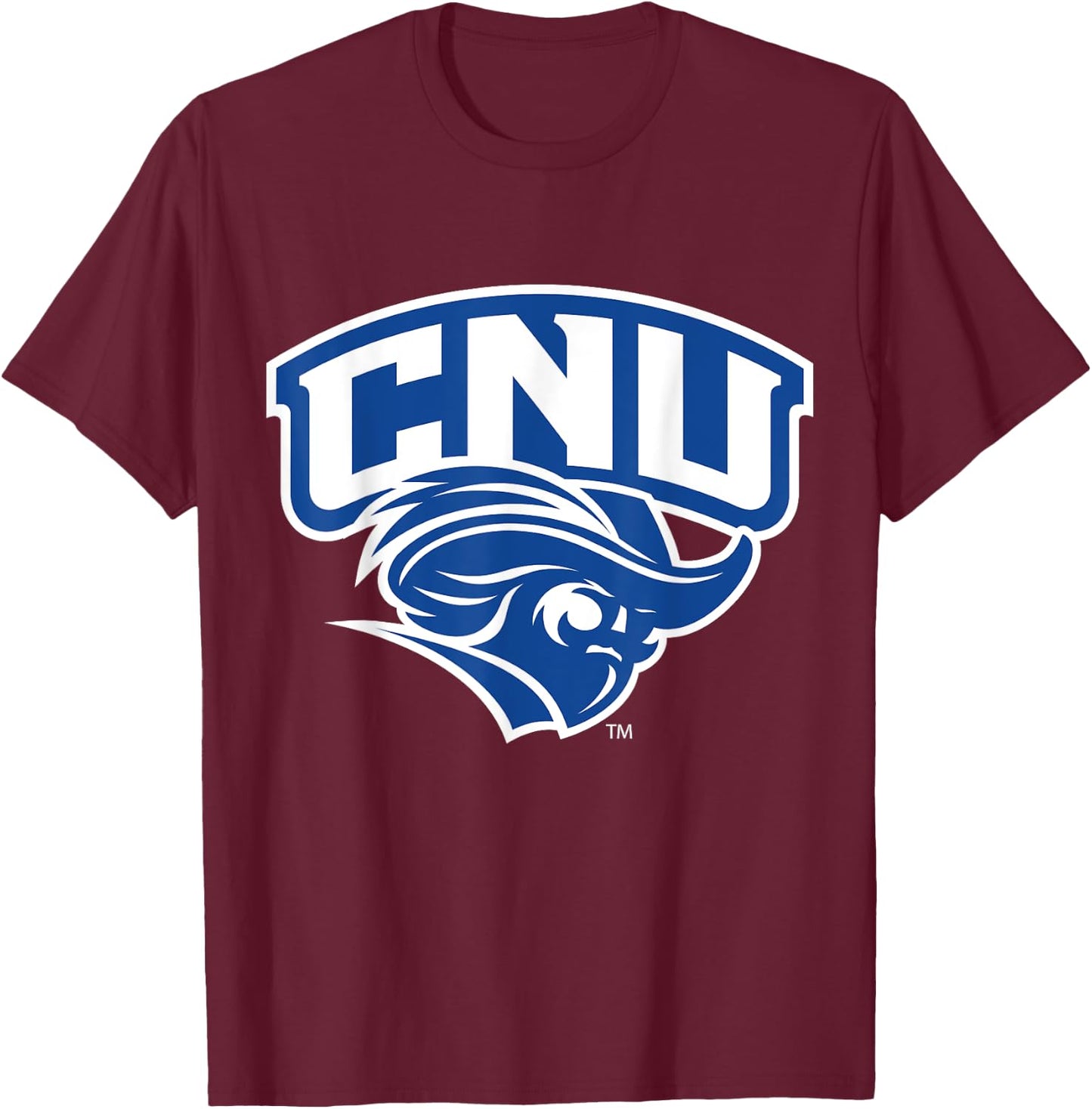 Christopher Newport Captains | Official NCAA | TDYCNU1 T-Shirt - T-Shirt | Maroon