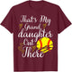 That's My Granddaughter Out There Softball Grandma Grandpa T-Shirt - T-Shirt | Maroon