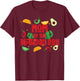 Mom Taco Twosday Fiesta Taco Birthday Theme Boy 2yr T-Shirt - T-Shirt | Maroon