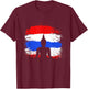 Retro Vacation Thai Buddha Thailand Flag T-Shirt - T-Shirt | Maroon