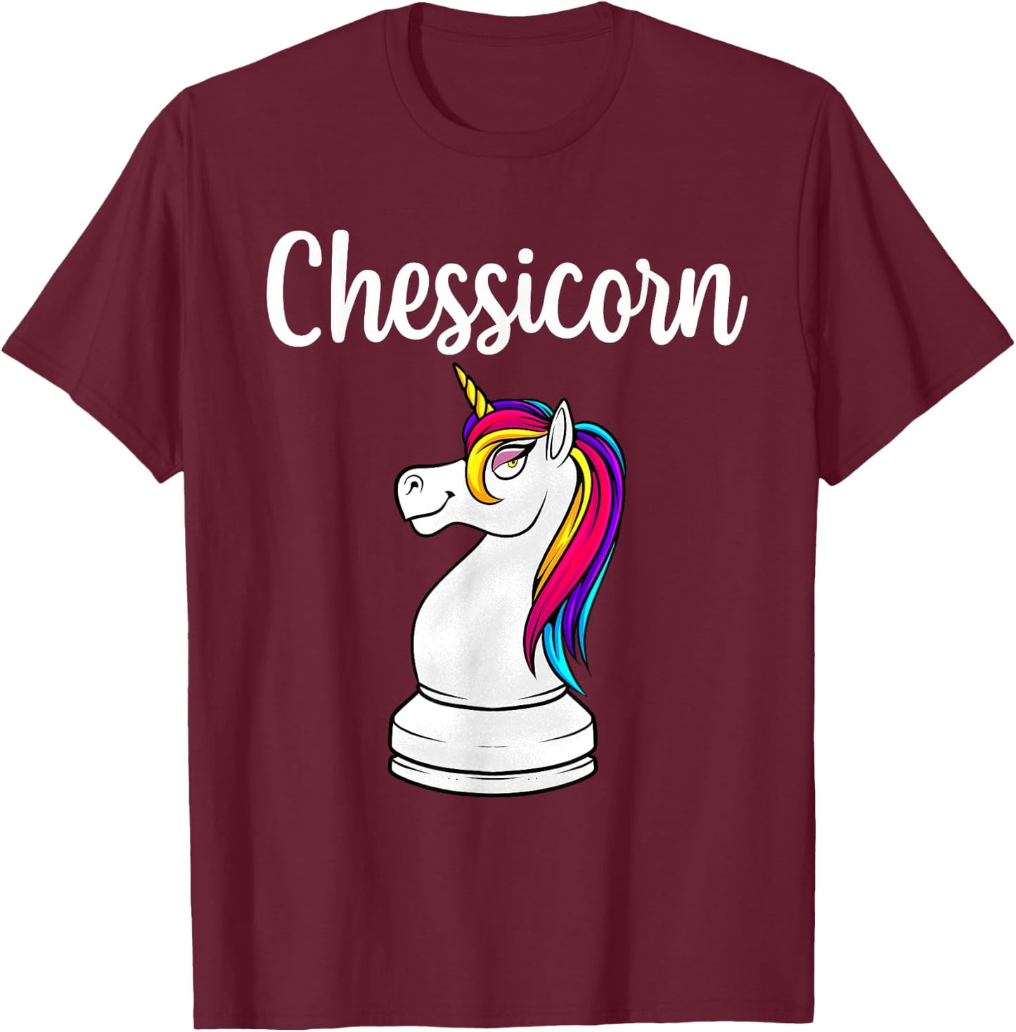 Cute Chess Art Boys Kids Chess Lover Chess Player T-Shirt - T-Shirt | Maroon
