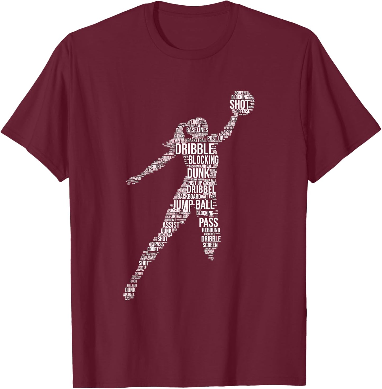 Basketball Girl - Point Guard Ball Shooting Sports T-Shirt - T-Shirt | Maroon