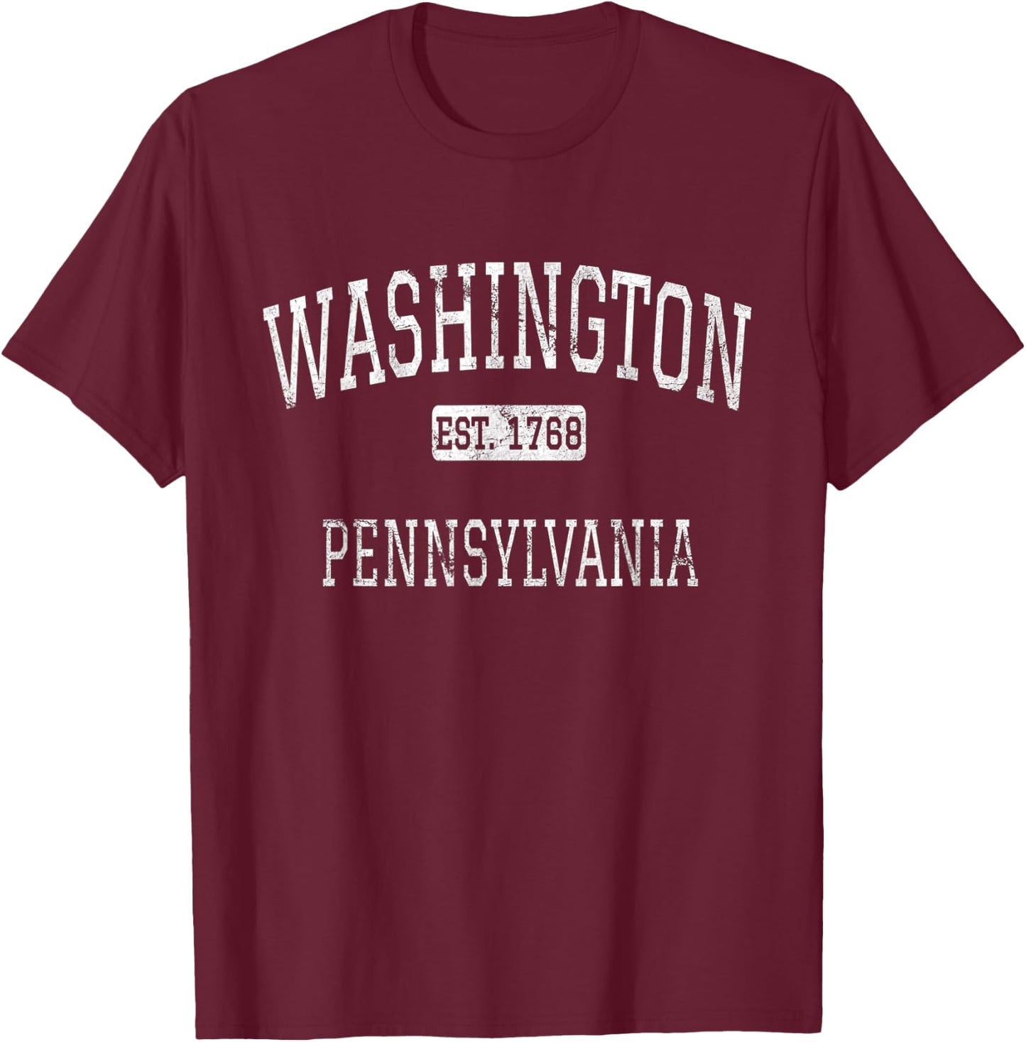Washington Pennsylvania PA Vintage T-Shirt - T-Shirt | Maroon