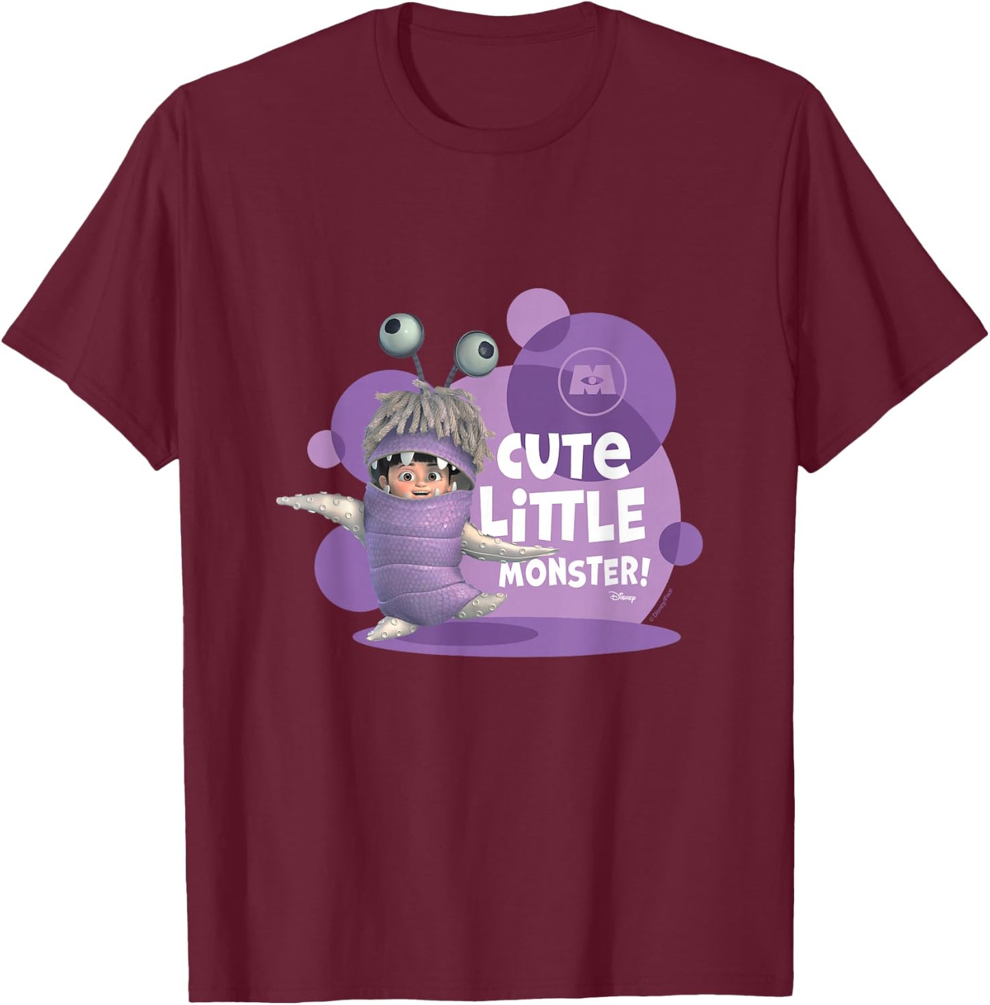 Monsters Inc - Boo Cute Little Monsters T-Shirt - T-Shirt | Maroon