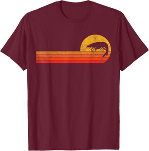 Vintage Shrimp Lover Funny Shrimp Retro T-Shirt - T-Shirt | Maroon
