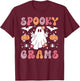 Spooky Grams Grandmother Halloween Grams Grandma T-Shirt - T-Shirt | Maroon