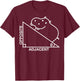 Nerdy Funny Hippotenuse Hypotenuse Hippopotamus Math Teacher T-Shirt - T-Shirt | Maroon