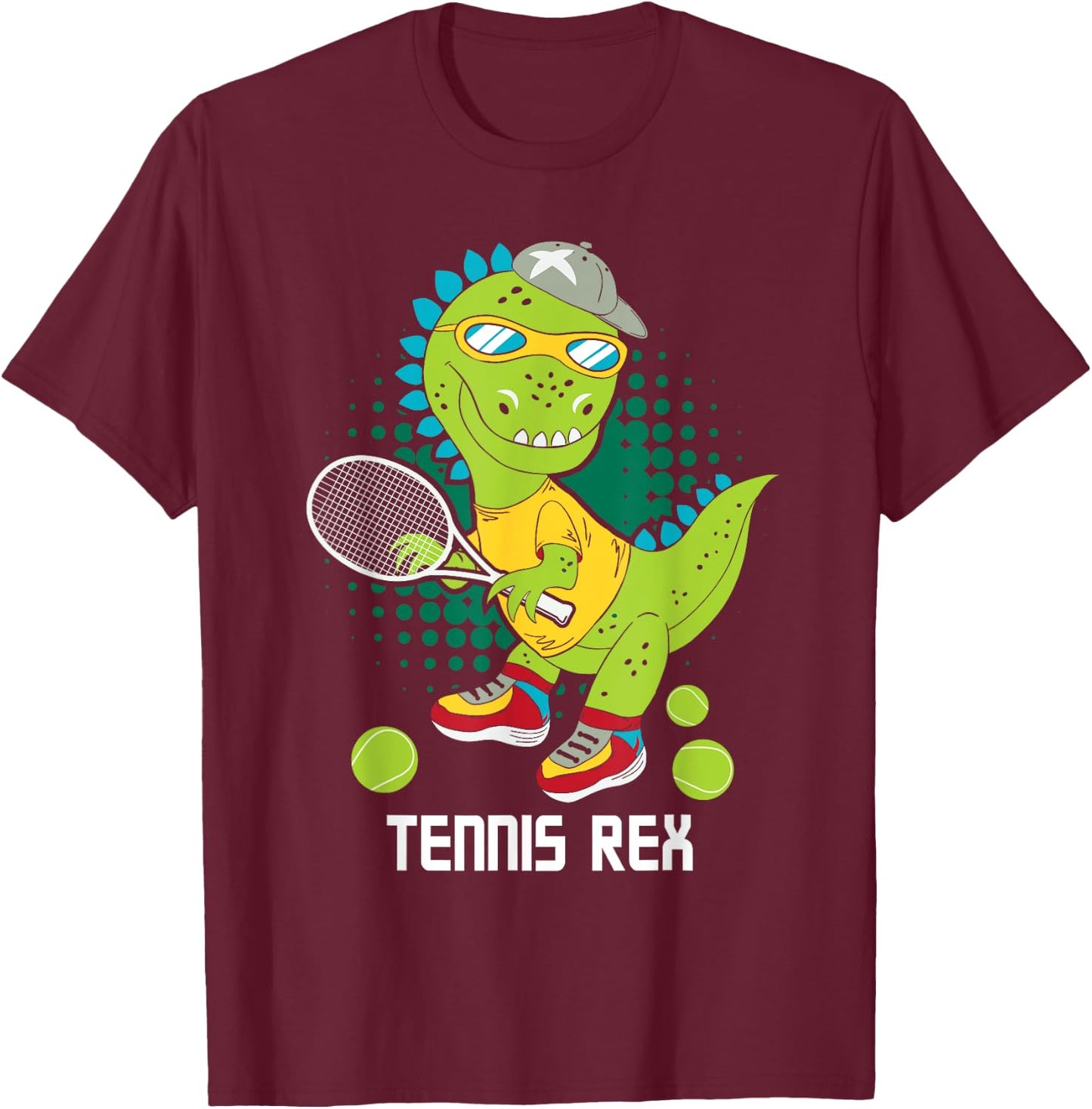 Tennis Rex - Sports Lover Tournament Player T-Shirt - T-Shirt | Maroon
