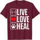 Funny Veterinarian Art Women Veterinary Pet Vet Tech T-Shirt - T-Shirt | Maroon