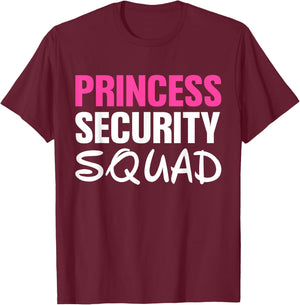 Halloween Princess Security Squad T-Shirt - T-Shirt | Maroon