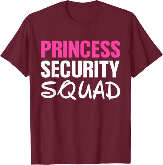 Halloween Princess Security Squad T-Shirt - T-Shirt | Maroon