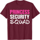 Halloween Princess Security Squad T-Shirt - T-Shirt | Maroon