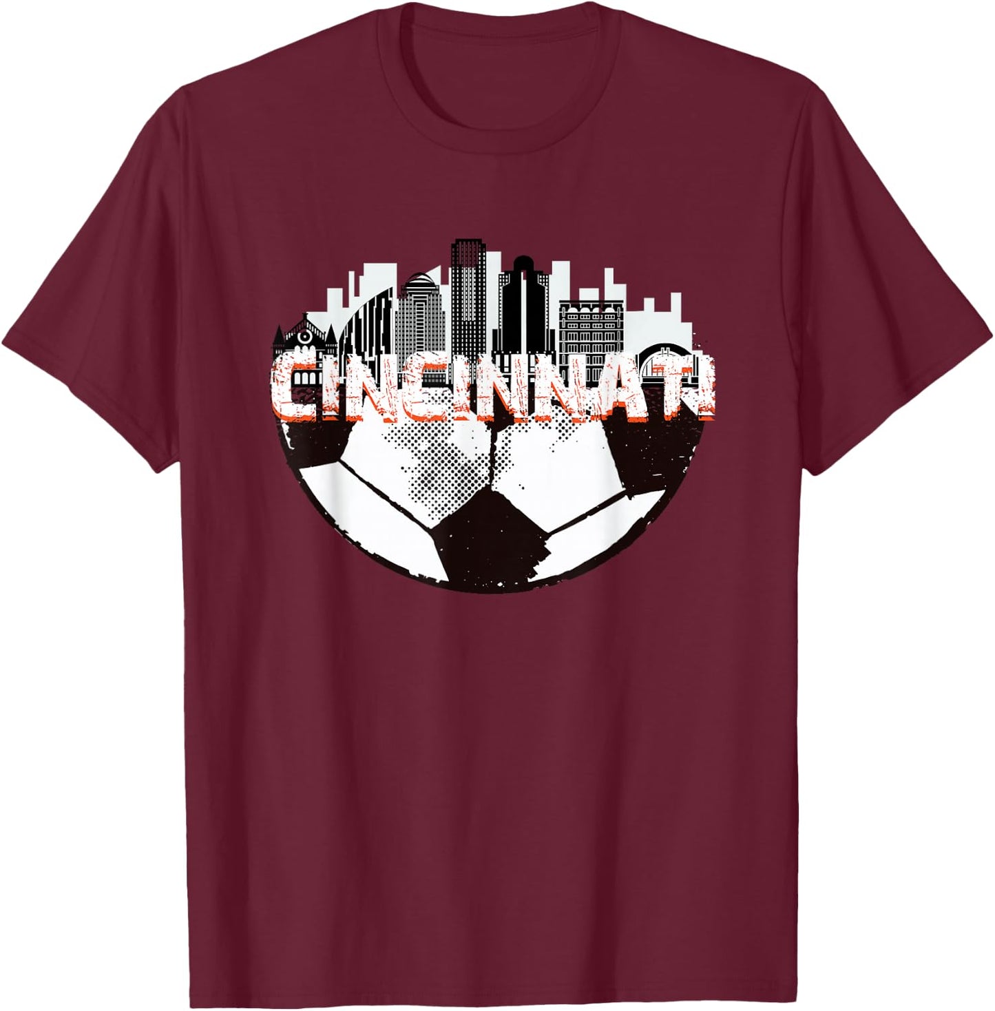Cincinnati fan fc t shirt T-Shirt - T-Shirt | Maroon