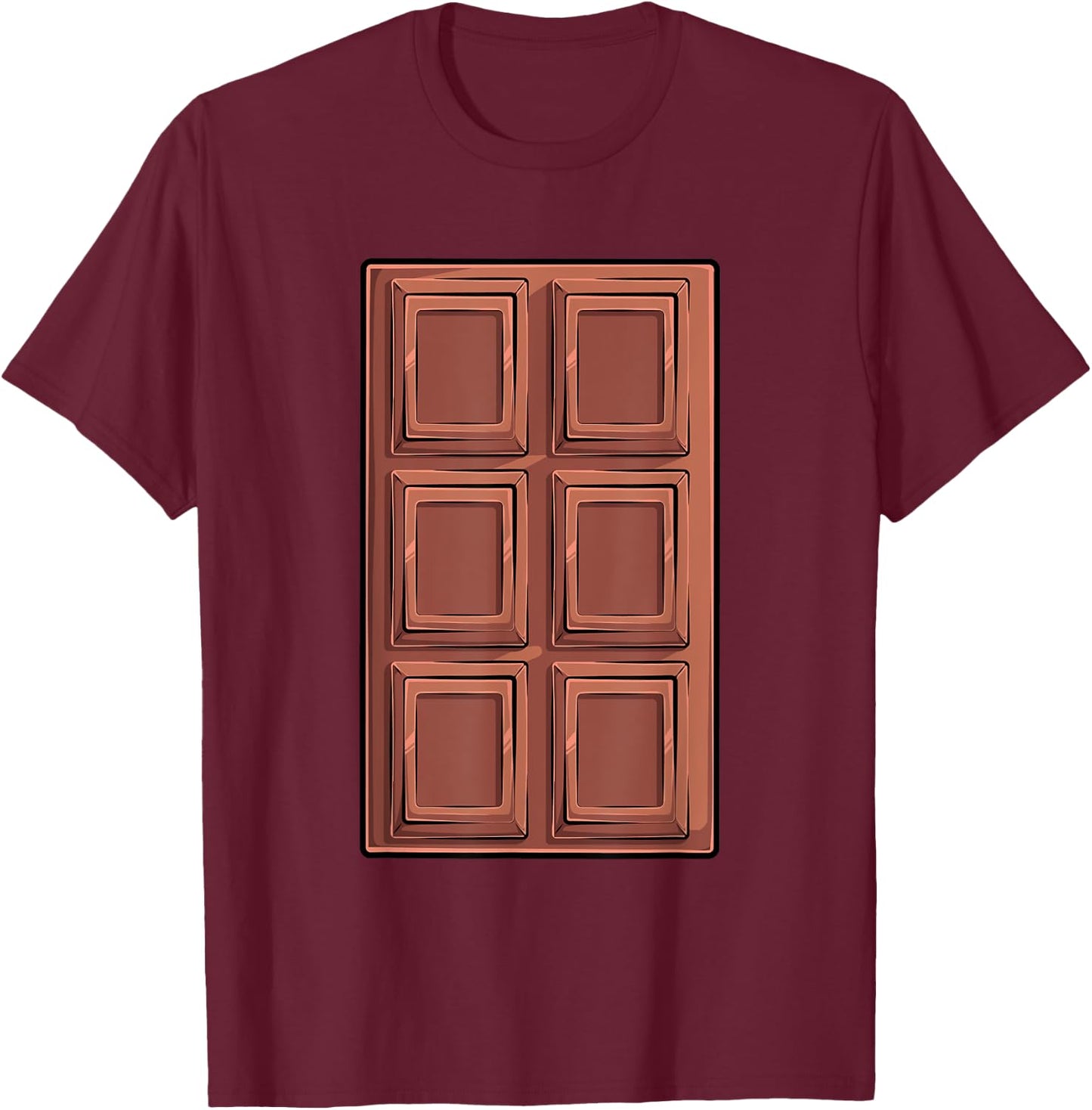 Chocolate Bar S'mores Costume Group Camping T-Shirt - T-Shirt | Maroon