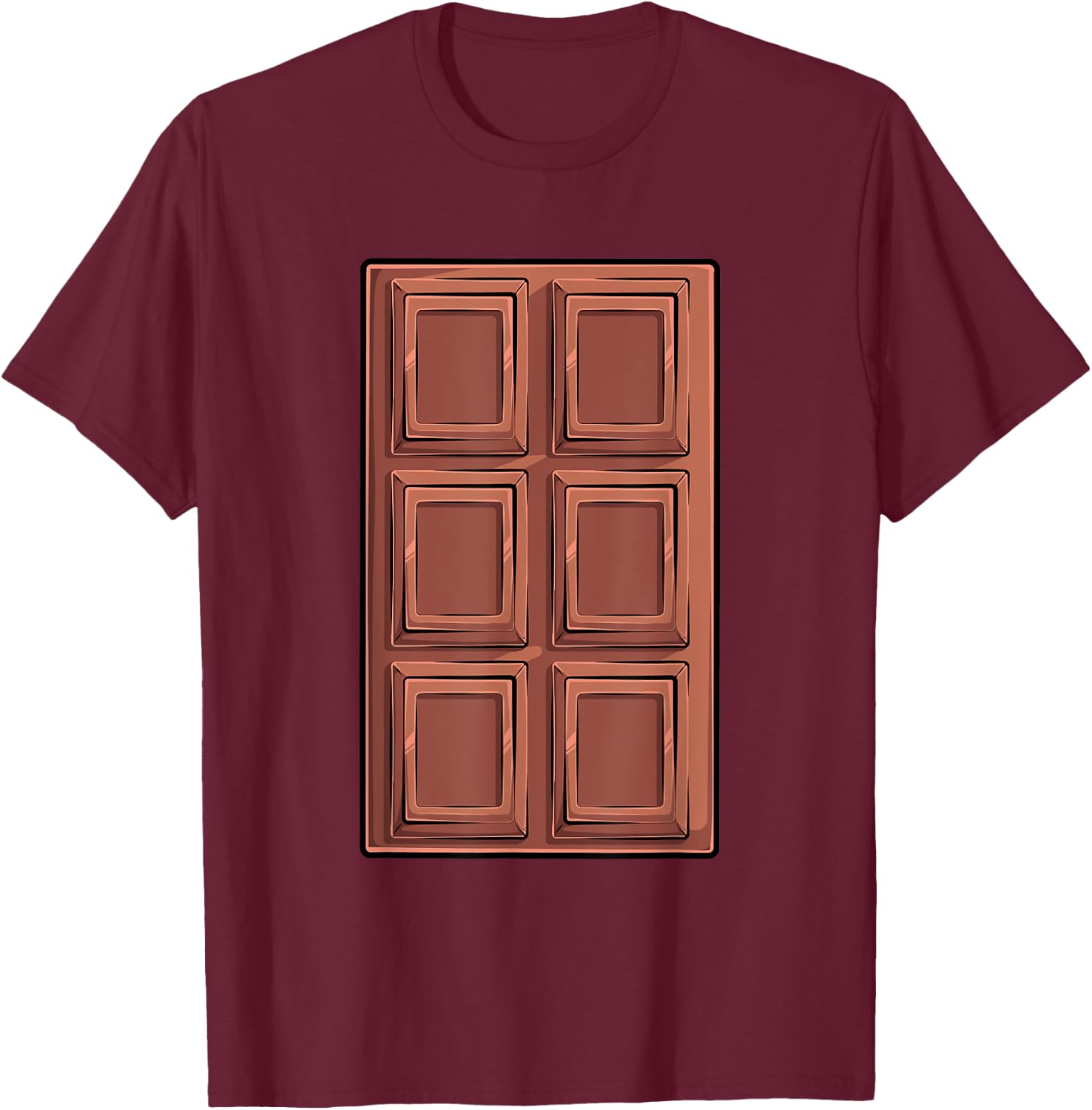Chocolate Bar S'mores Costume Group Camping T-Shirt - T-Shirt | Maroon