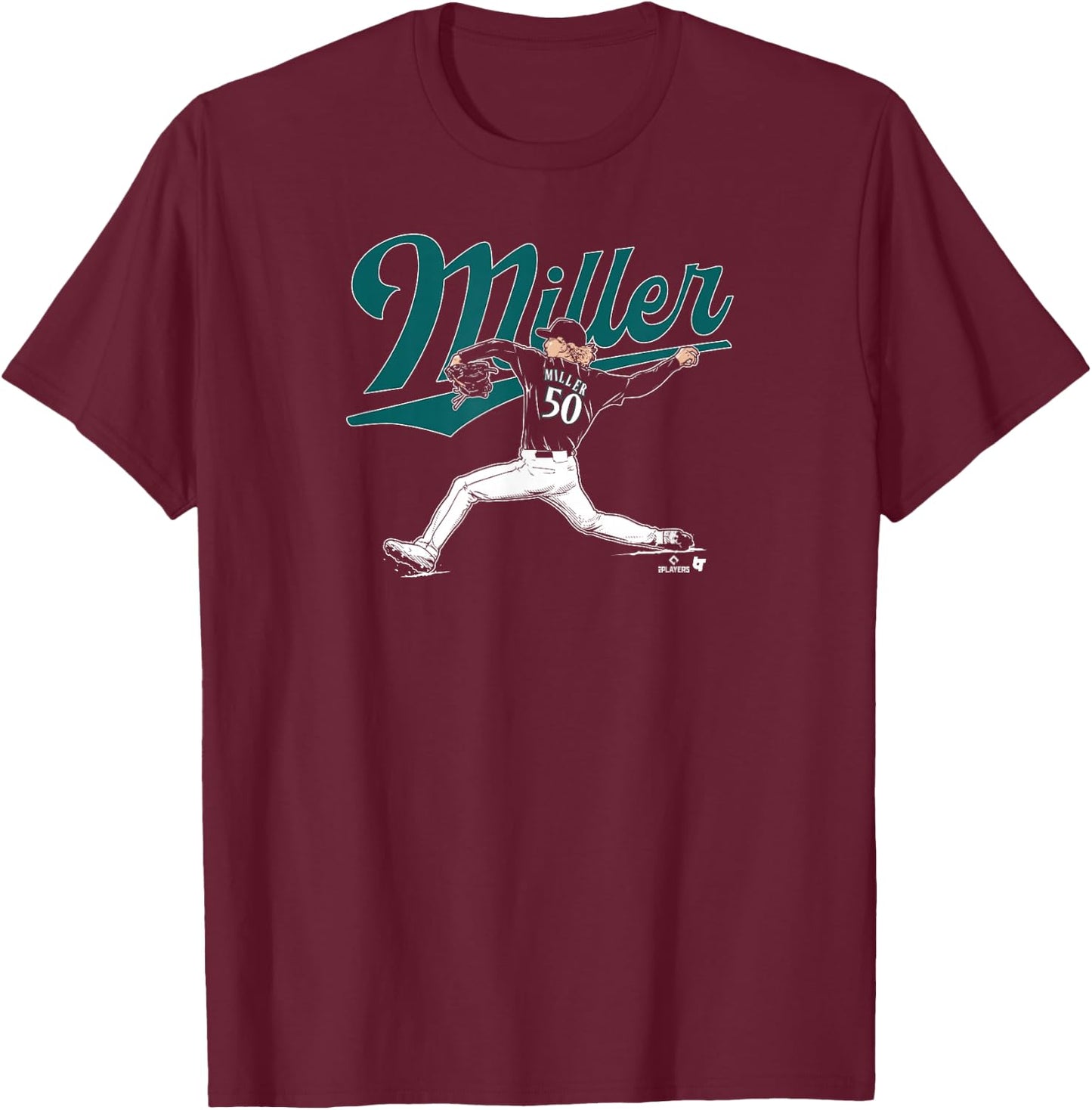 Bryce Miller - Seattle Baseball T-Shirt - T-Shirt | Maroon