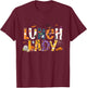 Halloween Lunch Lady Cafeteria Spooky Lunch Lady Halloween T-Shirt - T-Shirt | Maroon