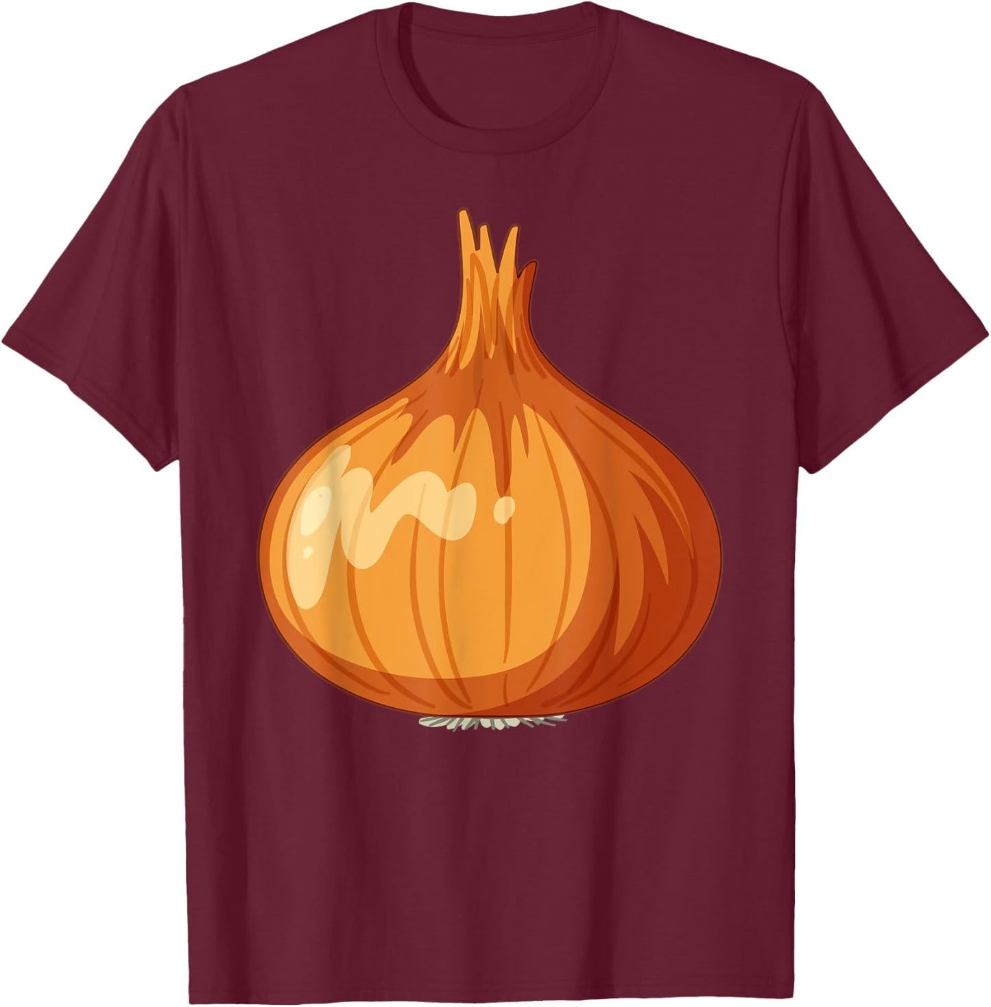 Funny Halloween Onion Cheap Last Minute Kawaii Costume T-Shirt - T-Shirt | Maroon
