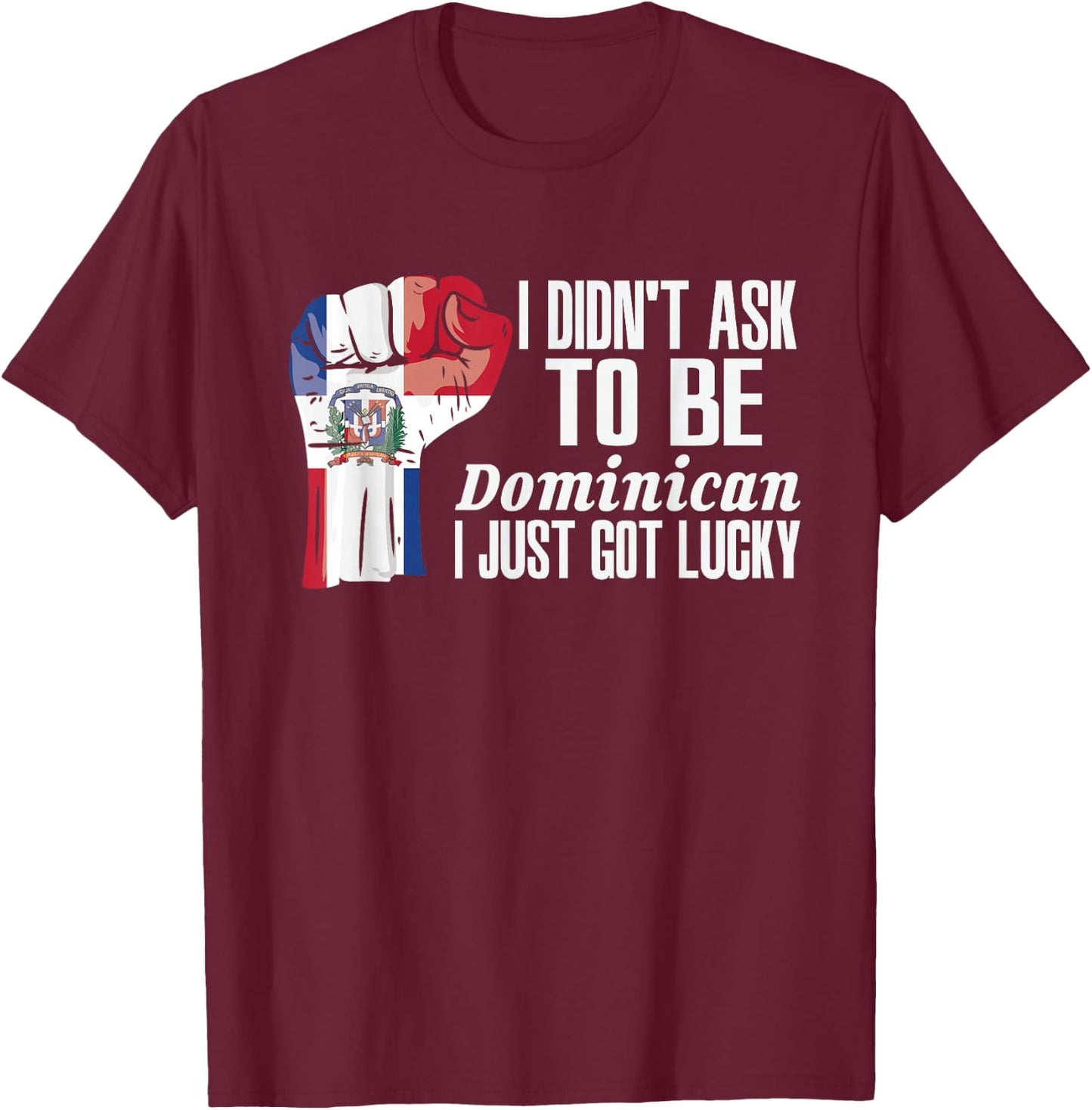Dominican Dominican Republic Flag Grown Roots Patriot T-Shirt - T-Shirt | Maroon