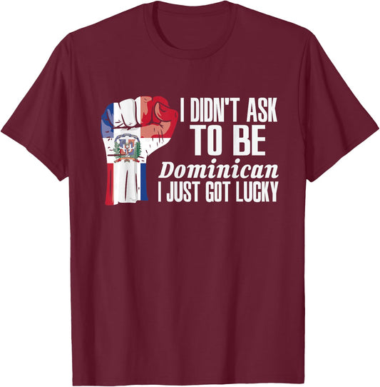 Dominican Dominican Republic Flag Grown Roots Patriot T-Shirt - T-Shirt | Maroon